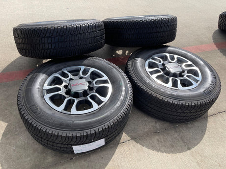 18" GMC Sierra AT4X Chevy Silverado 2500 3500 OEM 5949 wheels rims MICHELIN NEW Texas Truck Tire
