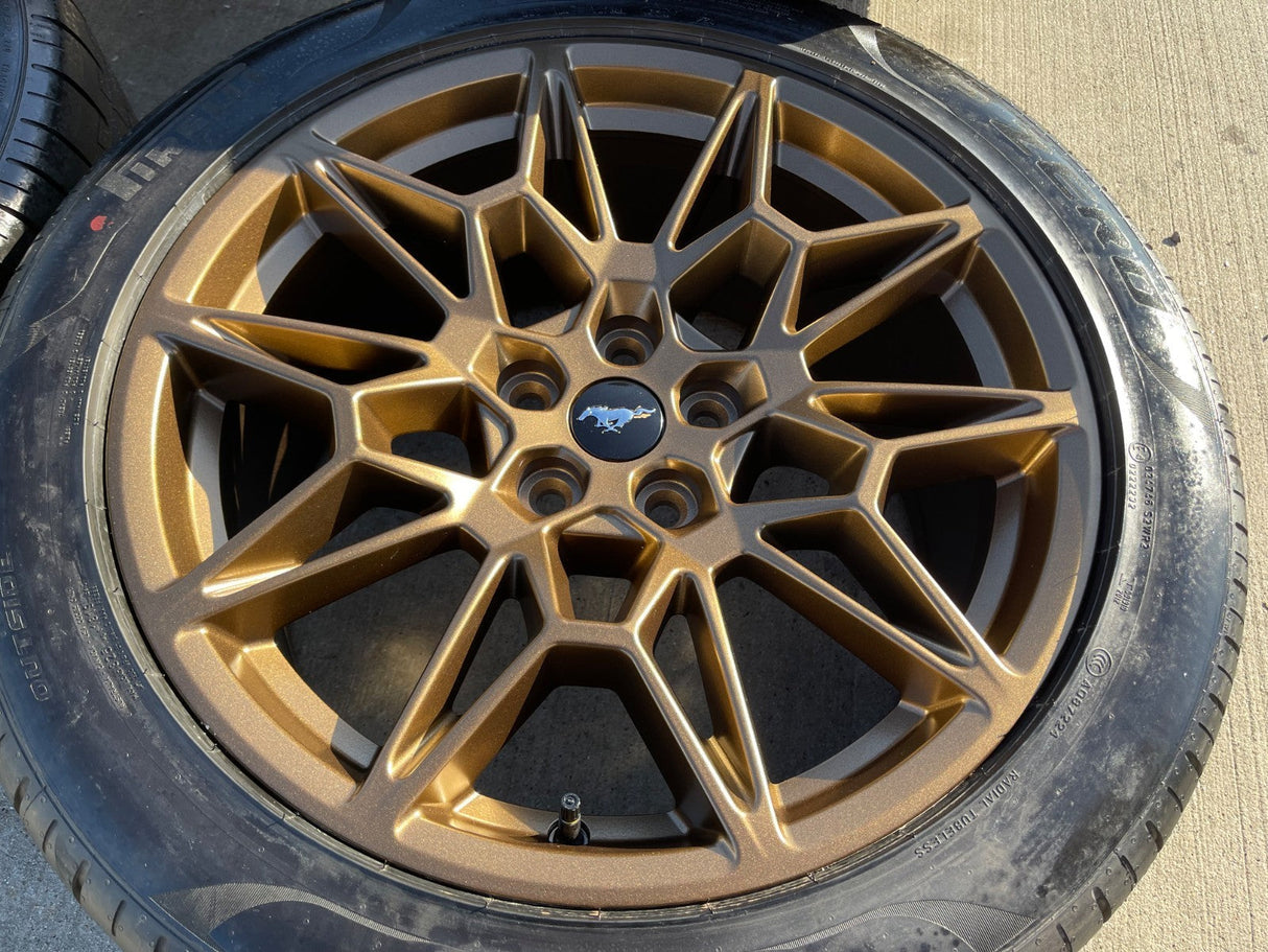 19" Ford Mustang GT Track Pack OEM 10600 10603 Bronze wheels rims 2025 2026 NEW Texas Truck Tire