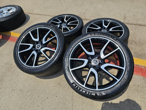 20" Mercedes E43 E53 E400 AMG S580 S65 S63 OEM 85543 85544 wheels rims MICHELIN Texas Truck Tire