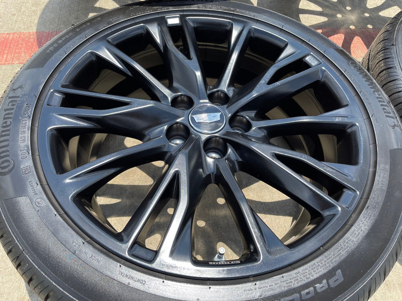 20" Cadillac XT4 OEM black wheels rims 2023 2024 2025 2026 NEW Texas Truck Tire