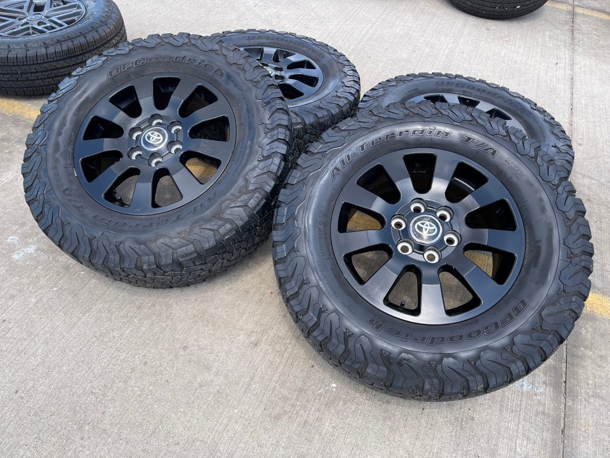 18" Toyota Land Cruiser OEM wheels rims 95952 Tundra Sequoia BFG KO2 A/T Texas Truck Tire