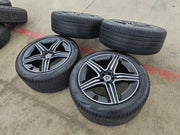 21" Mercedes GLE AMG OEM black wheels rims 85940 85941 tires 2024 2025 2026 Texas Truck Tire