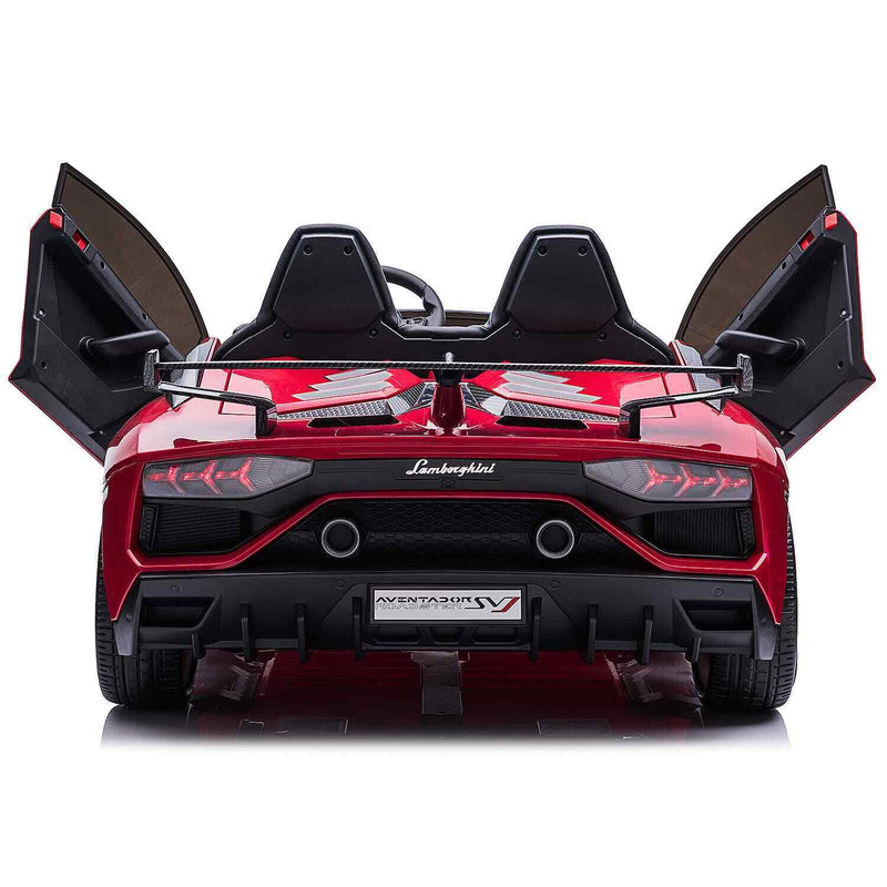 24V 2 SEATS AUTHENTIC LAMBORGHINI AVENTADOR SVJ KIDS RIDE-ON SPORTS VEHICLE WITH LIGHTS AND REMOTE CONTROL