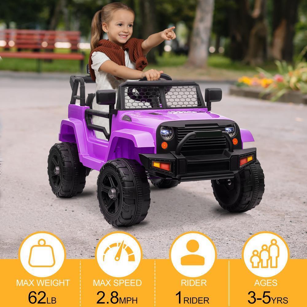12V Battery Powered Ride-On Truck for Kids with Parental Remote Control and Seat Belts