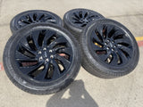 22" Lincoln Navigator OEM 10665 rims wheels BLACK LABEL 2025 2026 MICHELIN Texas Truck Tire
