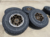18" Dodge Ram 1500 TRX Beadlock OEM bronze RHO wheels rims 2735 tires 35" NEW Texas Truck Tire