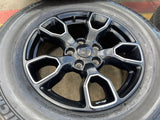18" Jeep Wrangler SMOKY MOUNTAIN Black OEM 9198 wheels rims tires MICHELIN NEW Texas Truck Tire