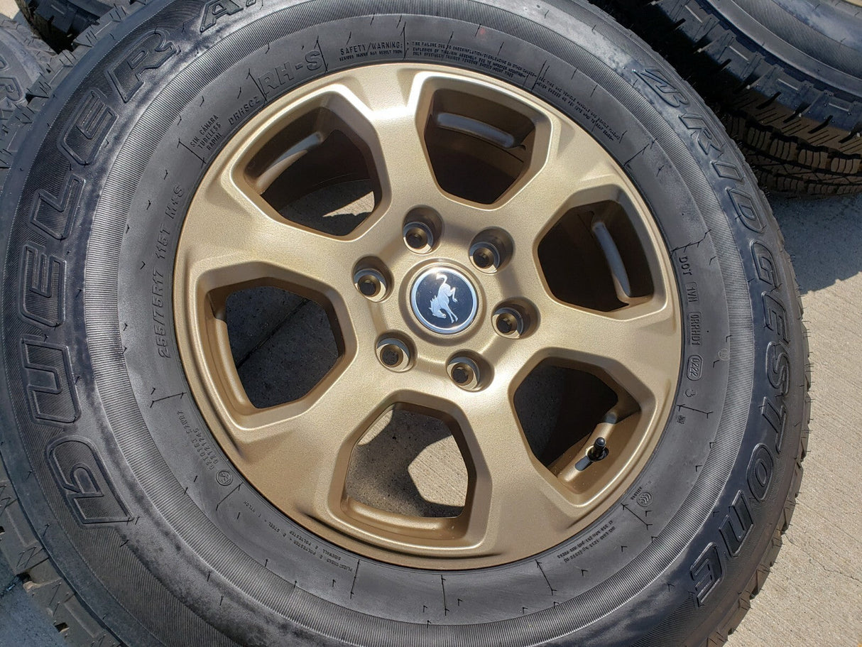 17" Ford Bronco HERITAGE wheels rims BRONZE tires 10384 OEM NEW Texas Truck Tire