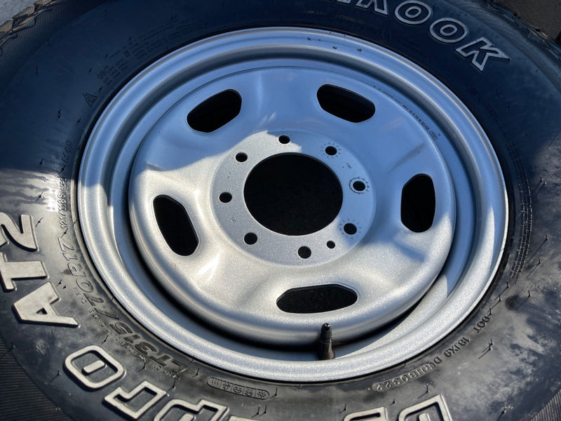 17" Ford F-250 F-350 OEM 3828 wheels rims tires HANKOOK DYNAPRO A/T2 35" Texas Truck Tire