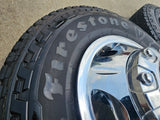 17" Dodge Ram 3500 Dually 8x200 wheels rims 2703 2704 OEM tires FIRESTONE A/T Texas Truck Tire