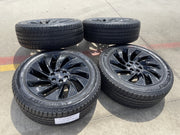 22" Lincoln Navigator OEM 10665 rims wheels BLACK LABEL 2025 2026 MICHELIN Texas Truck Tire