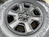 17" Jeep Wrangler Rubicon OEM 9260 wheels rims Gladiator tires BFG KO2 A/T 33" Texas Truck Tire