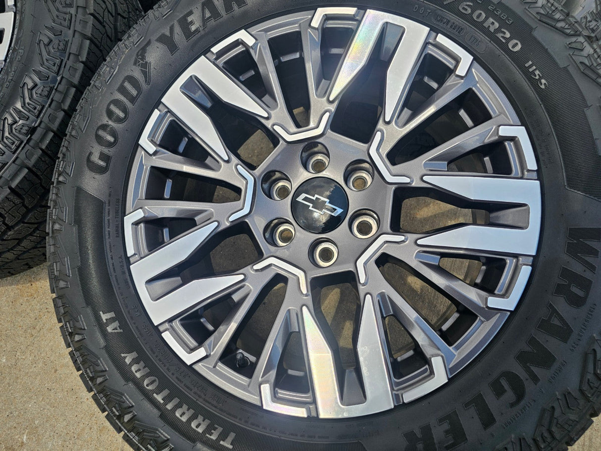 20" Chevy Silverado Z71 GMC Sierra Canyon Colorado OEM wheels rims 2025 2026 NEW Texas Truck Tire