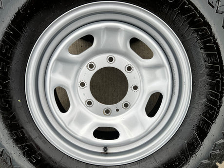 17" Ford F-250 F-350 OEM 3828 wheels rims tires A/T 33" Texas Truck Tire