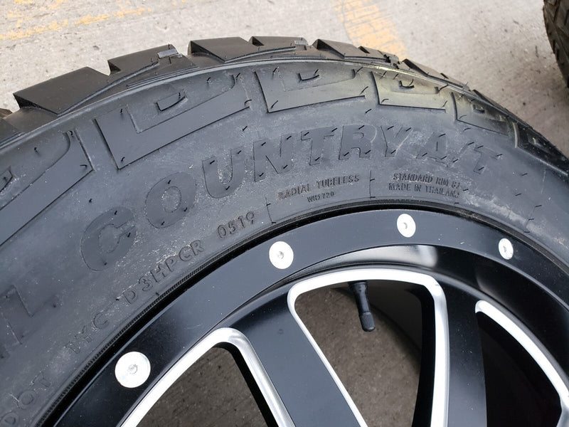20x9 Fuel Jeep Maverick Wrangler Gladitor wheels rims 33" tires 5x127 5x112 Texas Truck Tire