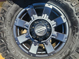20" Ford F-250 F-350 OEM 10296 10485 Lariat wheels rims NITRO 37" Texas Truck Tire