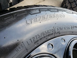 20" Ford F-250 F-350 OEM black TREMOR wheels rims 10299 10484 A/T2 tires NEW Texas Truck Tire