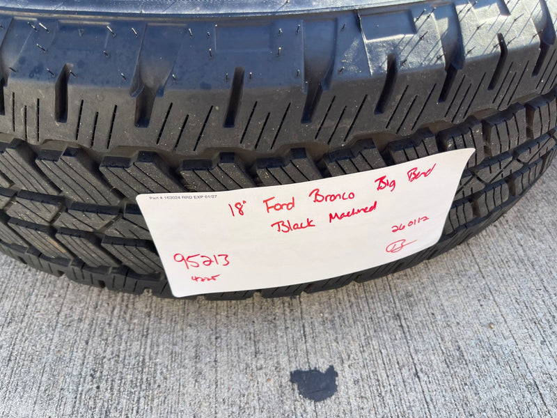 18" Ford Bronco wheels rims tires black 95213 Ranger 2023 2024 2025 2026 NEW Texas Truck Tire