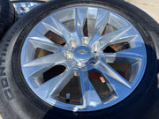 20" Chevy Tahoe Silverado LTZ 5920 OEM wheels rims Yukon 2025 2026 CONTINENTAL Texas Truck Tire