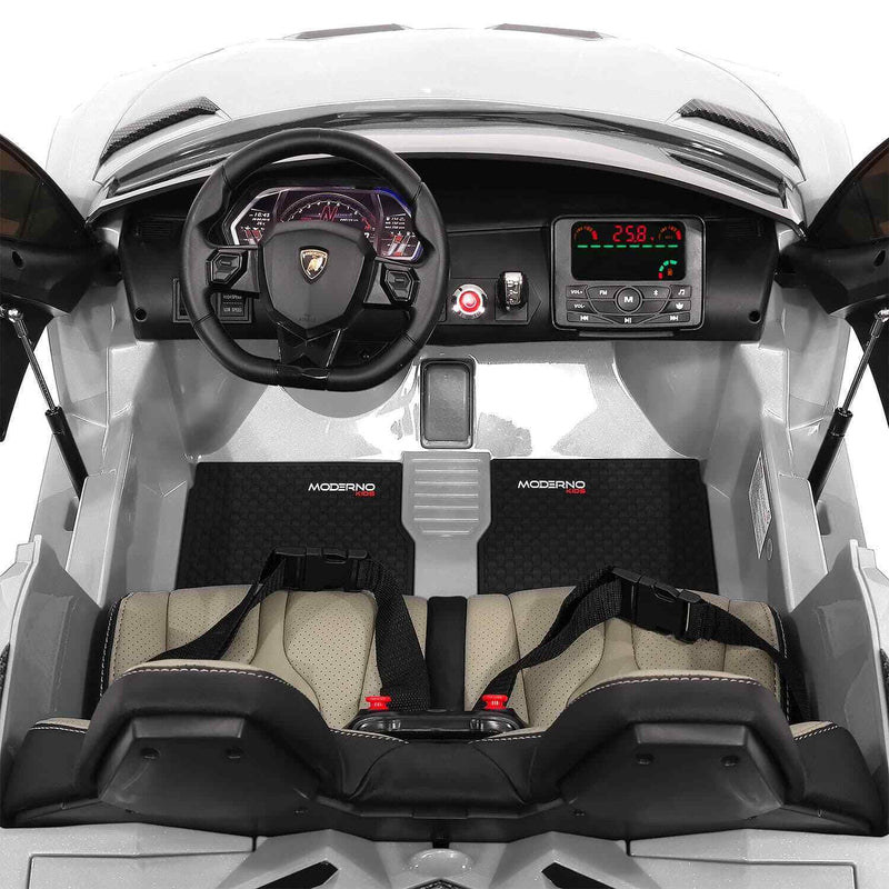 24V 2 SEATS AUTHENTIC LAMBORGHINI AVENTADOR SVJ CHILDREN'S RIDE-ON SPORTS VEHICLE, ILLUMINATION + REMOTE CONTROL