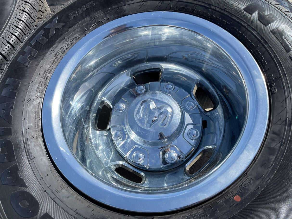 17" Dodge Ram 3500 Dually 8x200 wheels rims 2703 2704 OEM 2024 2025 2026 NEW Texas Truck Tire