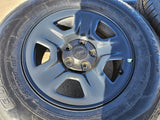 17" Jeep Wrangler Rubicon Sahara OEM wheels rims 9240 9220 black 2022 2023 2024 Texas Truck Tire