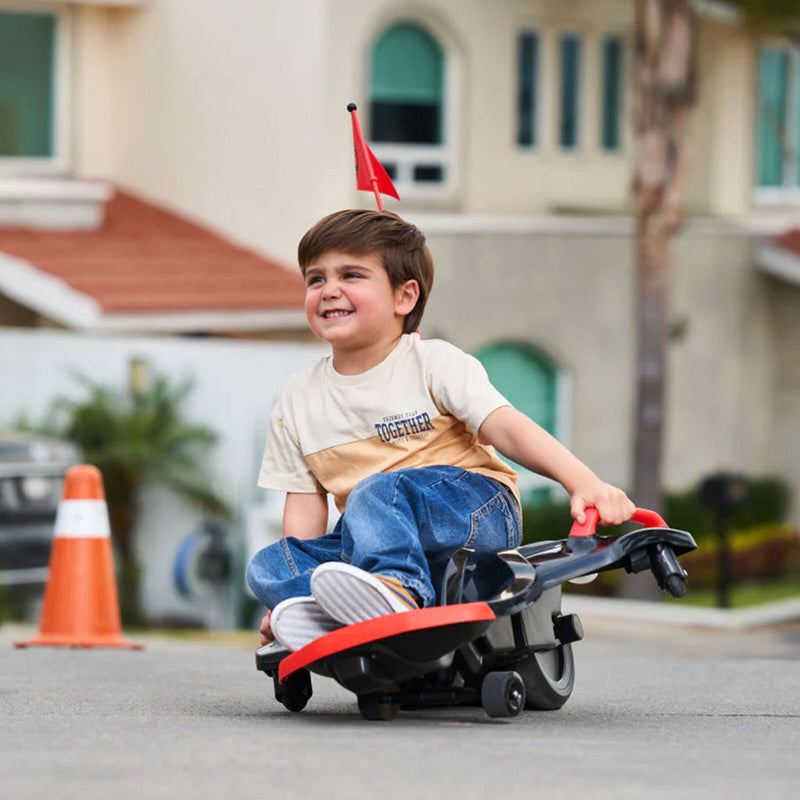 Compact 12V Rechargeable Ride-On Toy Vehicle - Rollplay Nighthawk Bolt, Black