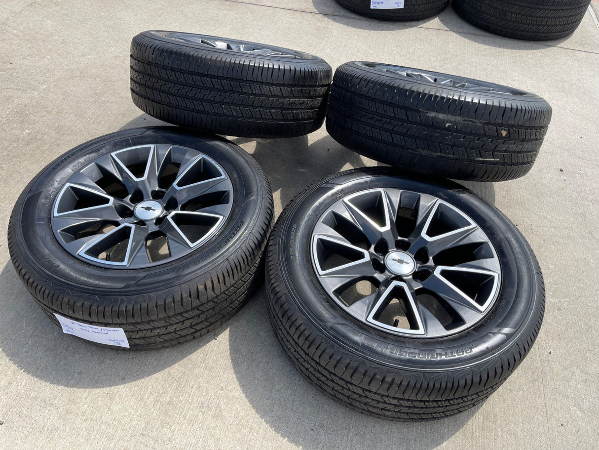 20" Chevy Tahoe Silverado OEM 5919 wheels rims GMC Yukon tires PATHFINDER Texas Truck Tire