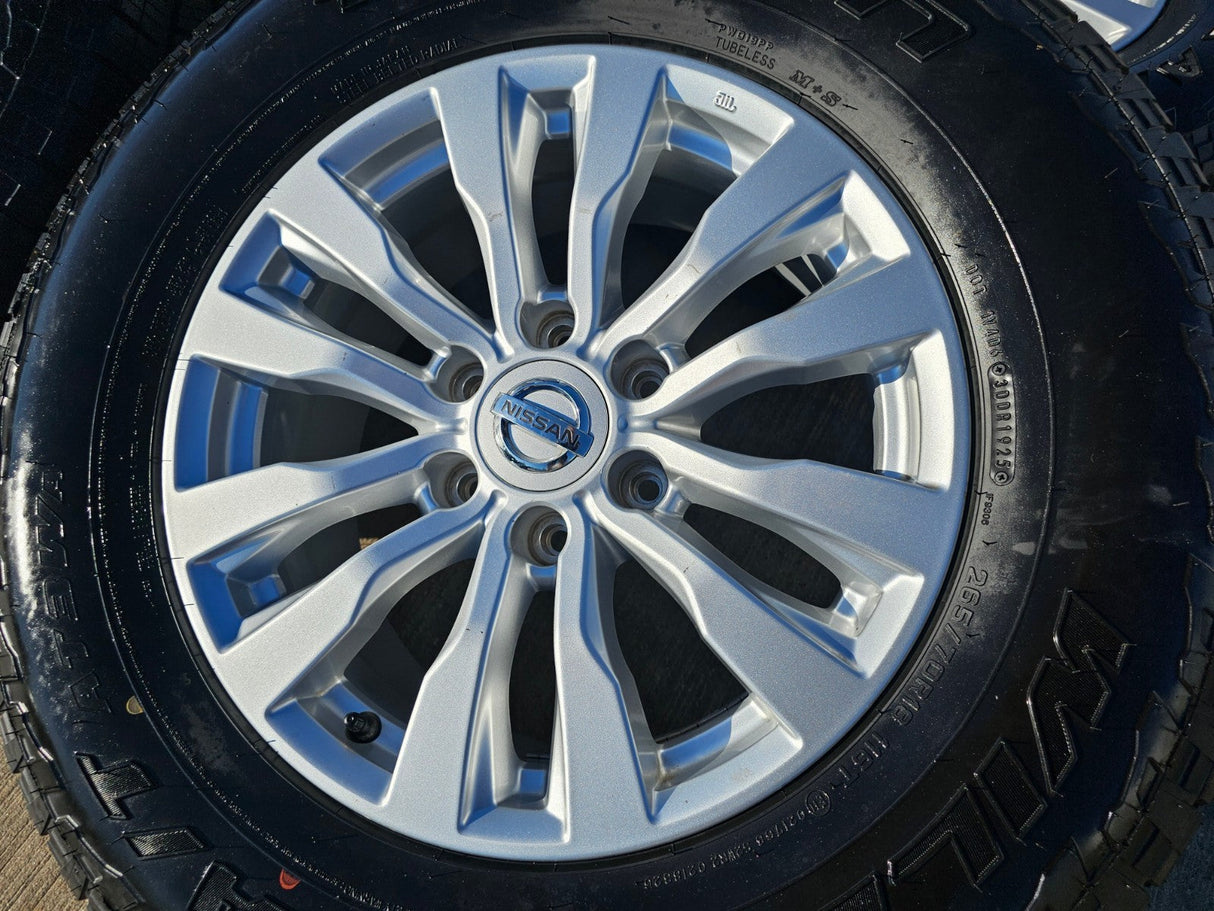 18" Nissan Titan Armada PRO-4X OEM 62737 wheels rims FALKEN A/T3 tires NEW Texas Truck Tire