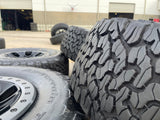 17" Ford F-150 Raptor OEM BEADLOCK rims wheels 10459 95210 BFG KO2 35" tires NEW Texas Truck Tire