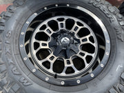 18" 18x9 Fuel Crush D561 Jeep Wrangler wheels rims 5x114.3 5x4.5 5x5 5x127 35" Texas Truck Tire