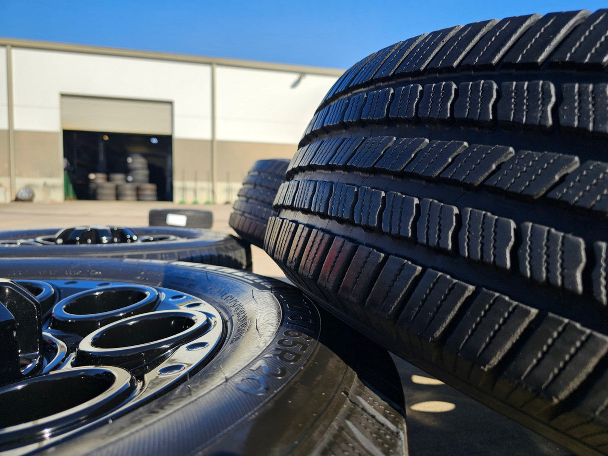 20" Ford F-250 F-350 OEM black TREMOR 10299 10484 wheels rims MICHELIN DEFENDER Texas Truck Tire