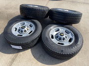 17" Chevy Silverado GMC Sierra 2500 OEM 8095 wheels rims FIRESTONE TRANSFORCE AT Texas Truck Tire