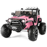 400W 2-Seater Electric Ride-On Jeep for Kids with LED Lights and Remote Control