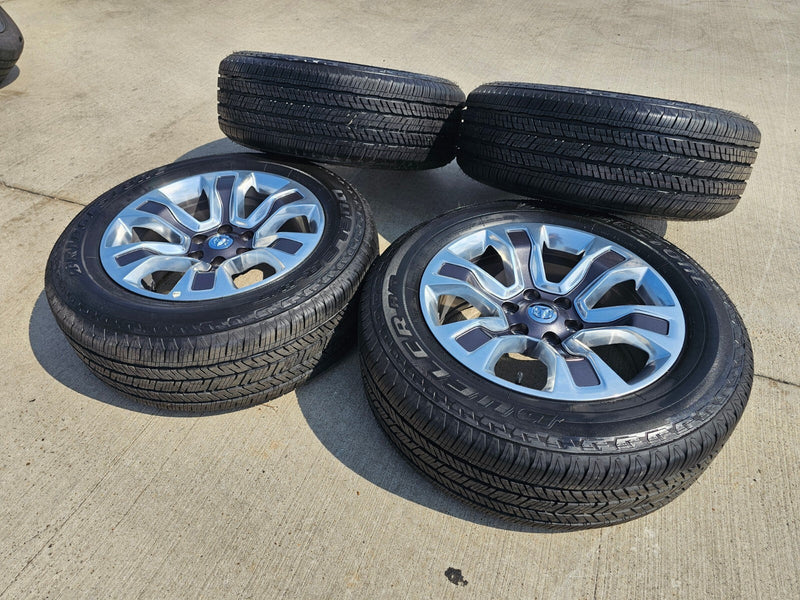 20" Dodge Ram 1500 OEM Laramie Long Horn 2678 2682 wheels rims 2024 2025 NEW Texas Truck Tire