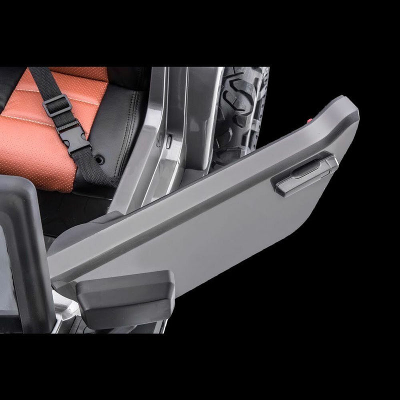 Electric Kids Ride On Car Truck with 4-Wheel Drive, Dual Seats, Pneumatic Tires, and Remote Control