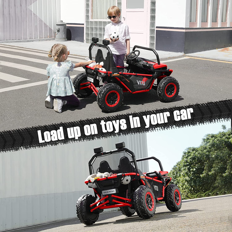 Off-Road UTV Toy for Kids - 2 Seater Ride-On Car, 12V Battery-Powered, Electric 4WD