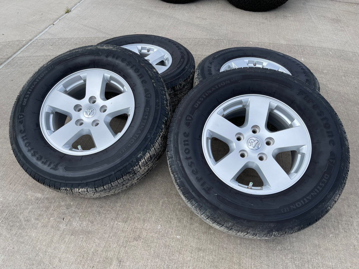 17" Dodge Ram 1500 OEM 2362 wheels rims 5x139 5x5.5 FIRESTONE Texas Truck Tire