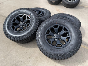 18" Dodge Ram 1500 TRX RHO Black OEM 66002 wheels rims TERRITORY A/T 35" NEW Texas Truck Tire