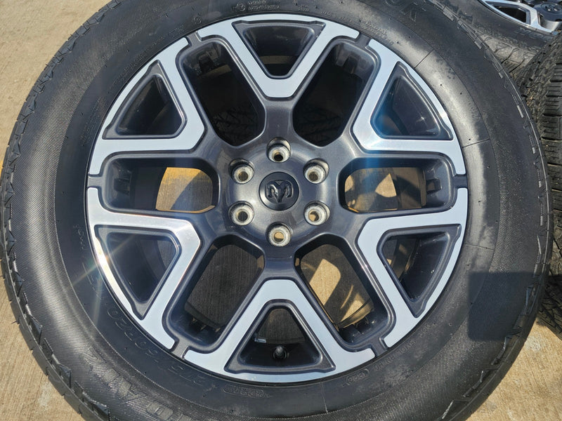 20" Dodge Ram 1500 OEM 94059 Laramie wheels rims 68583860AA 2024 2025 2026 NEW Texas Truck Tire