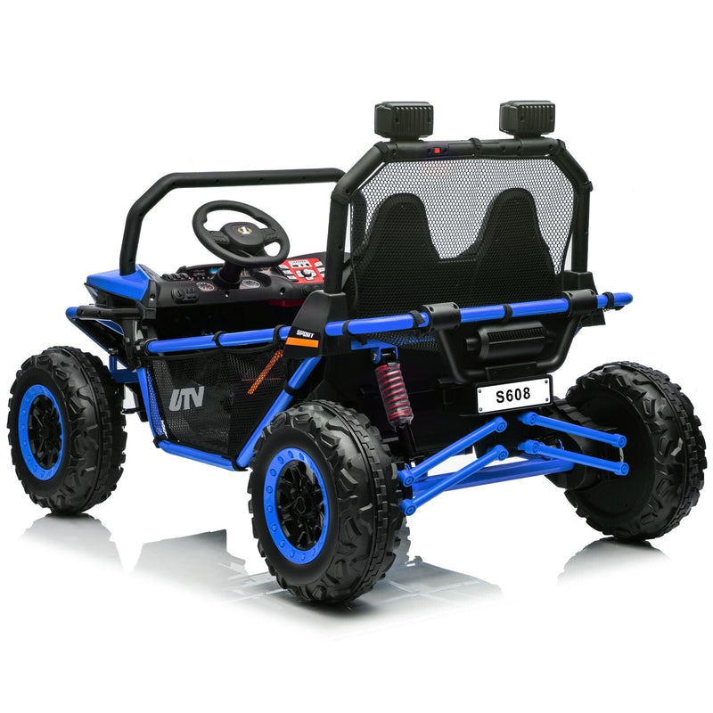 24V Electric Kids Ride-On UTV Truck with 2 Seats, 4WD and Remote Control, 4x80W Motors