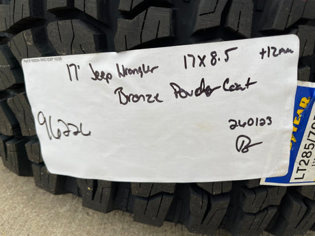 (4) 17" Jeep Wrangler Rubicon OEM 96226 wheels rims Gladiator NEW Texas Truck Tire