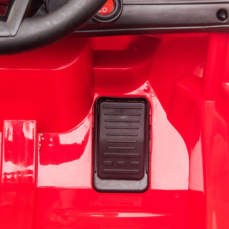 Electric Ride-On Car for Kids with Remote Control and LED Lights - Black