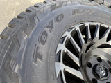 18" 18x10 Fuel CYCLONE D683 Jeep Wrangler wheels rims 5x5 5x127 TOYO R/T 37" Texas Truck Tire