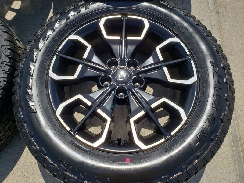 18" Hyundai Santa Cruz OEM wheels rims 95231 180411 Black 2024 2025 2026 A/T NEW Texas Truck Tire