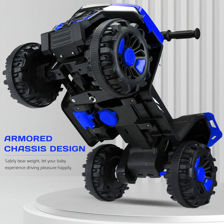 Electric ATV Ride-On Car with MP3 Player and LED Lights - 6V Battery Powered, 4-Wheeled Beach Cruiser