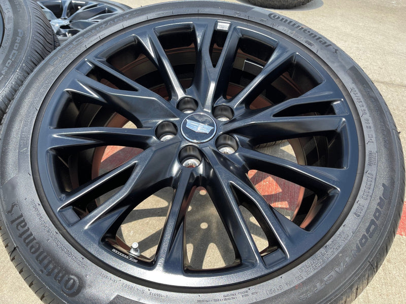 20" Cadillac XT4 OEM black wheels rims 2023 2024 2025 2026 NEW Texas Truck Tire