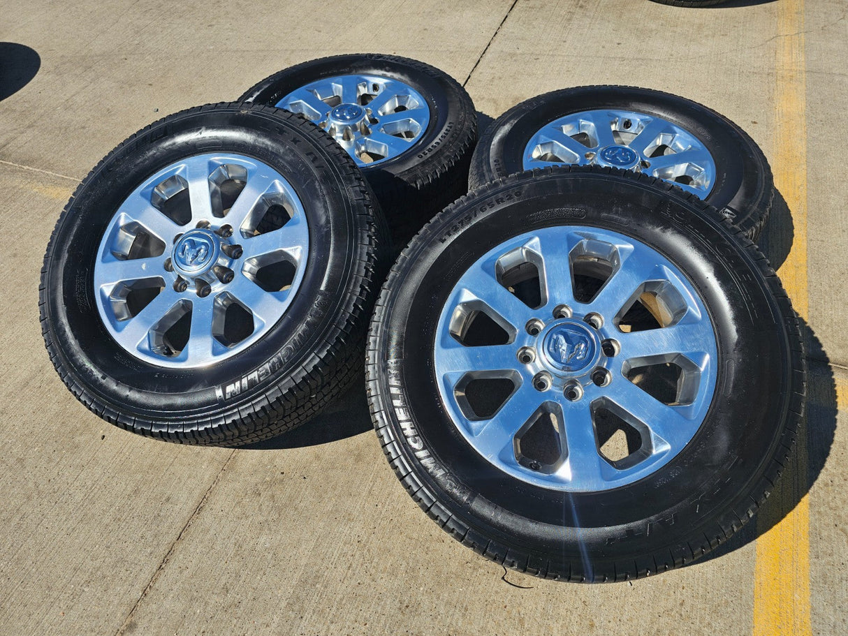 20" Dodge Ram 2500 3500 LARAMIE OEM 2700 wheels rims tires MICHELIN Texas Truck Tire