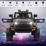 12V Kids Ride-On Truck with Remote Control, Power Wheels, and LED Lights