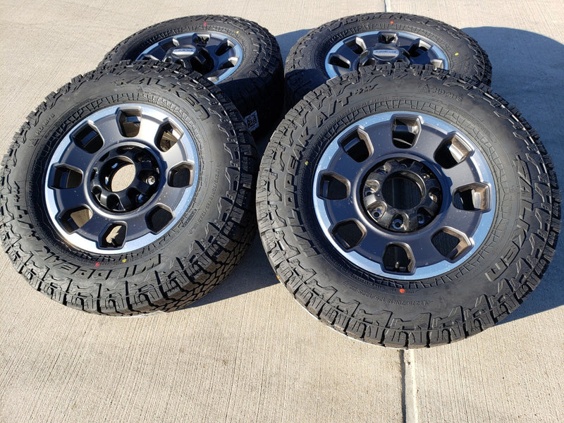 18" Ford F-250 F-350 OEM TREMOR rims wheels 10482 FALKEN A/T4 33" NEW Texas Truck Tire